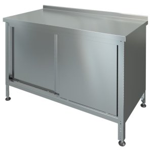 Стол-тумба производственный МХМ СТК-1-1400/600-2П с двумя полками