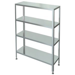 Стеллаж с 4-я сплошными полками МХМ С-4-0,5/1,2/2,2 (оцинковка) 