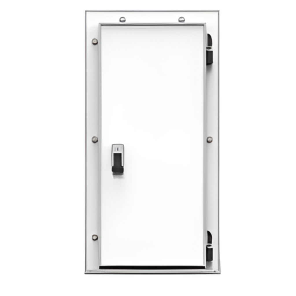 Дверь холодильная распашная одностворчатая СТ-РДО-900*2200/80 (с металлической рамой)