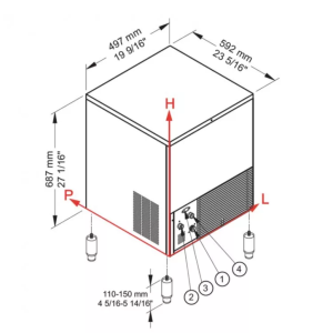 Льдогенератор Brema CB 316W HC (кубики) - Изображение 4