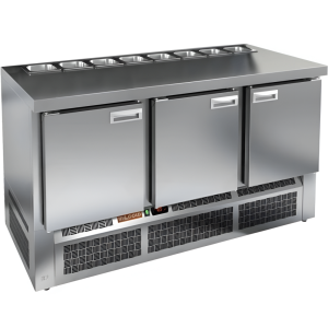 Стол холодильный для салатов HiCold SLE1-111GN (1/3) О без крышки