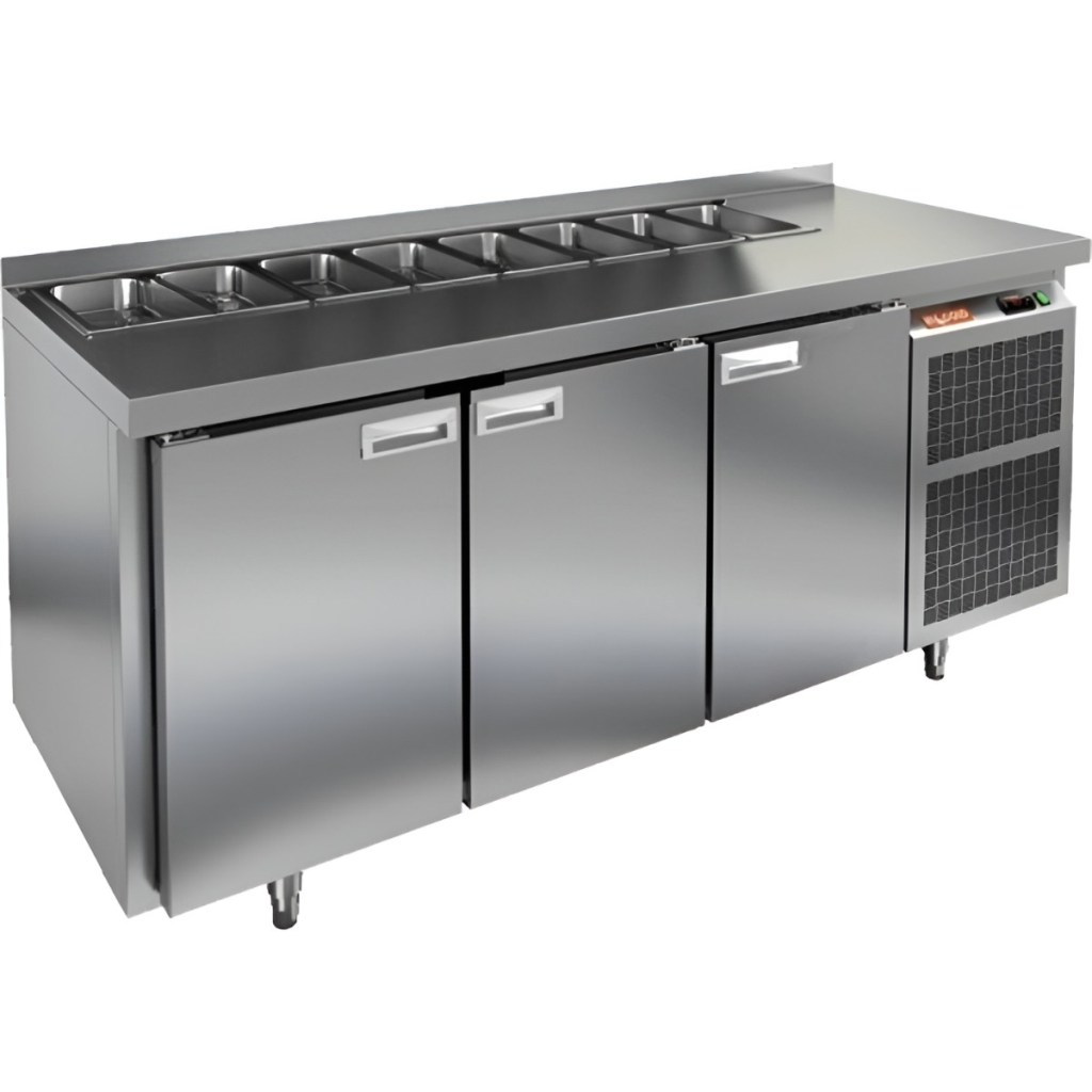 Стол холодильный для салатов HiCold SL1-111GN (1/3) без крышки