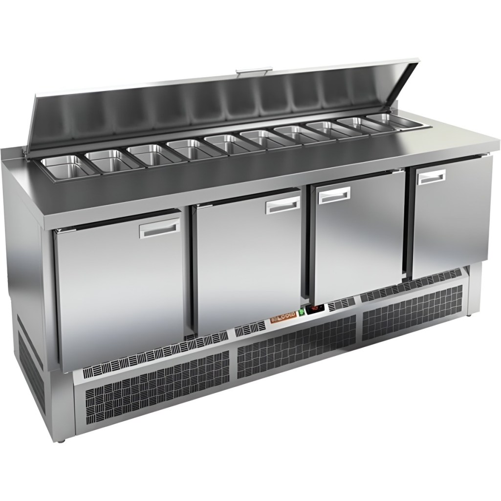 Стол холодильный для салатов HiCold SLE2-1111SN (1/6) 