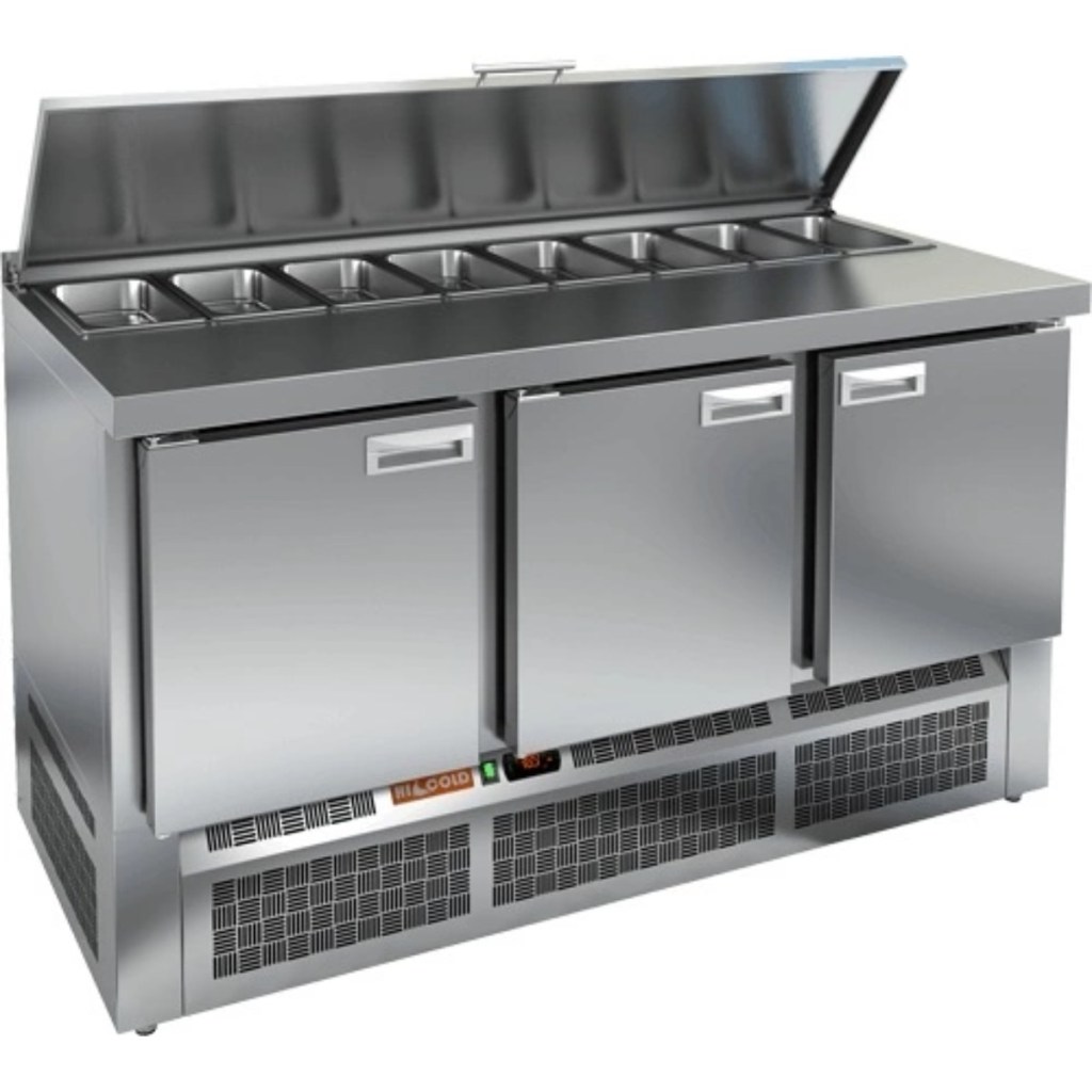 Стол холодильный для салатов HiCold SLE1-111SN (1/3)