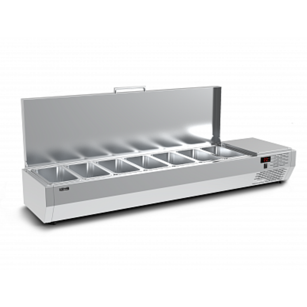 Витрина для ингредиентов Carboma A40 SM 1,6 (7 GN1/3) с крышкой