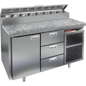 Стол холодильный для пиццы HiCold PZ2-13/GN (1/6H) камень