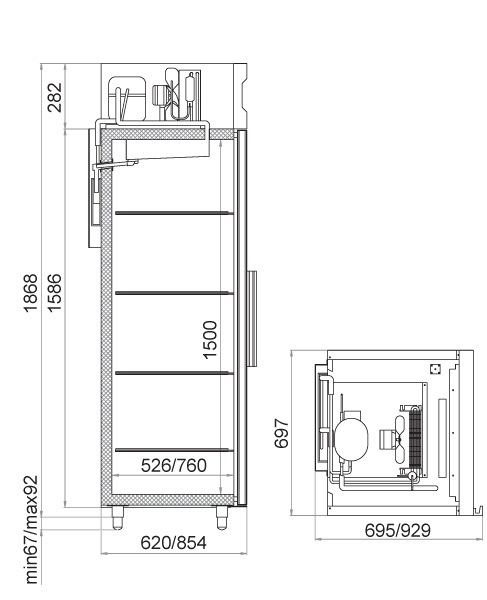 Шкаф холодильный Polair СМ 105-S  - Изображение 2