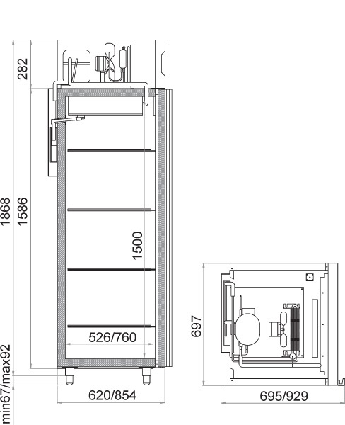 Шкаф холодильный Polair СМ 107-G - Изображение 2