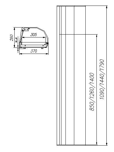 Витрина холодильная настольная Полюс Carboma ВХСв-1,5 Суши-кейс (A37) - Изображение 3