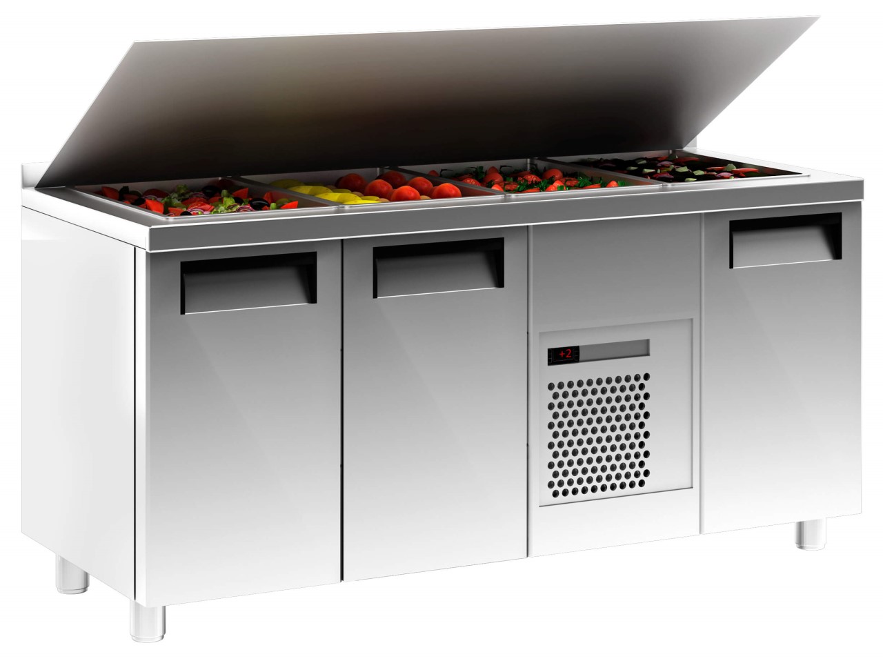 Холодильный стол для приготовления салатов СarbomaT70 M2sal-1 9006 (SL 2GN Полюс)