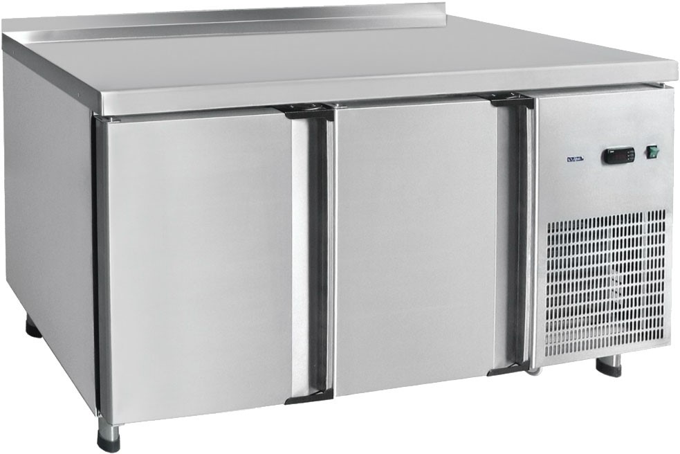 Стол холодильный Abat СХС-60-01-СО (охлаждаемая столешница) с бортом (дверь, дверь-стекло)