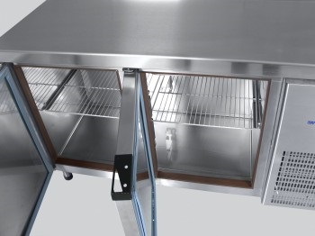 Стол холодильный Abat СХС-60-01-СО (охлаждаемая столешница) без борта (ящики 1/2, дверь) - Изображение 2