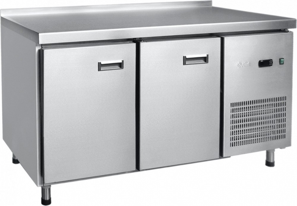 Стол холодильный Abat СХС-70-01-СО (охлаждаемая столешница) с бортом (ящики 1/2, дверь)