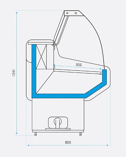 Витрина холодильная CRYSPI Octava U New 1800 - Изображение 2