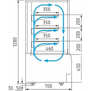 Витрина кондитерская Carboma KC70 VV 1,3-1 Standard (9005-0430) - Изображение 2